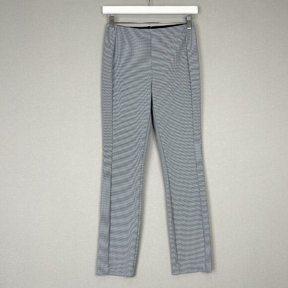 Rag & Bone Womens Pant 2 Blue Simone Tweed Houndstooth Commute Office Stretch